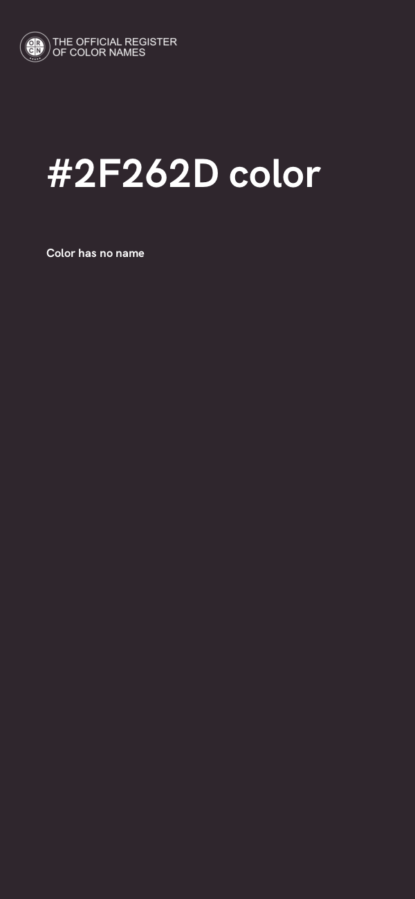 #2F262D color image
