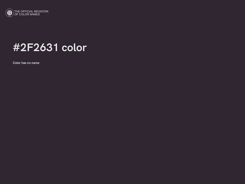 #2F2631 color image