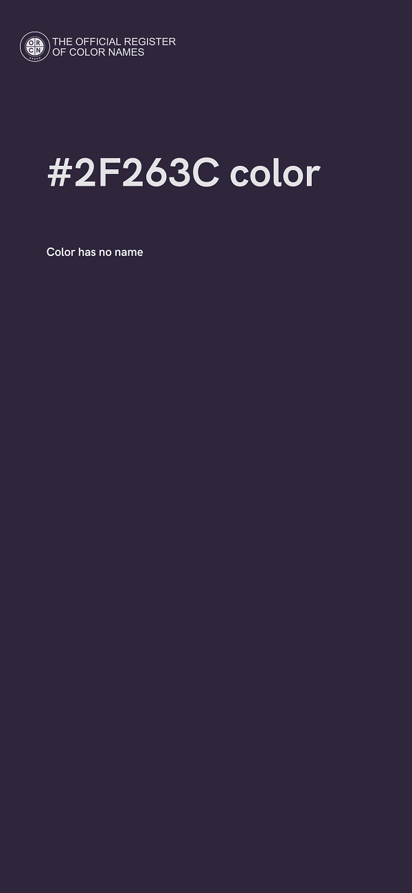 #2F263C color image