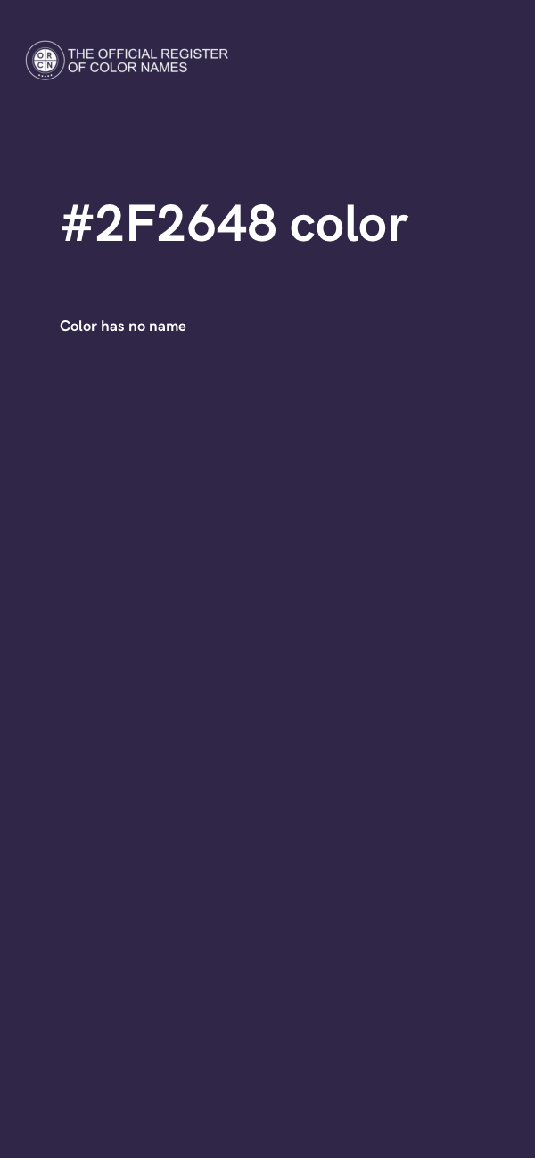 #2F2648 color image