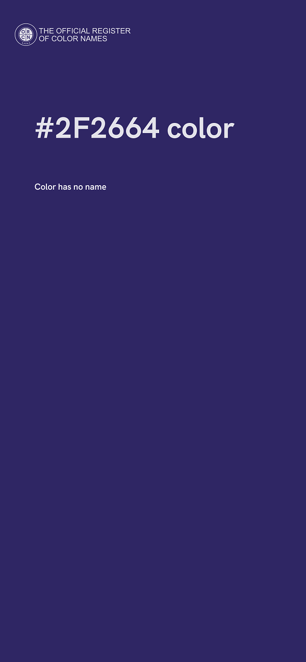 #2F2664 color image