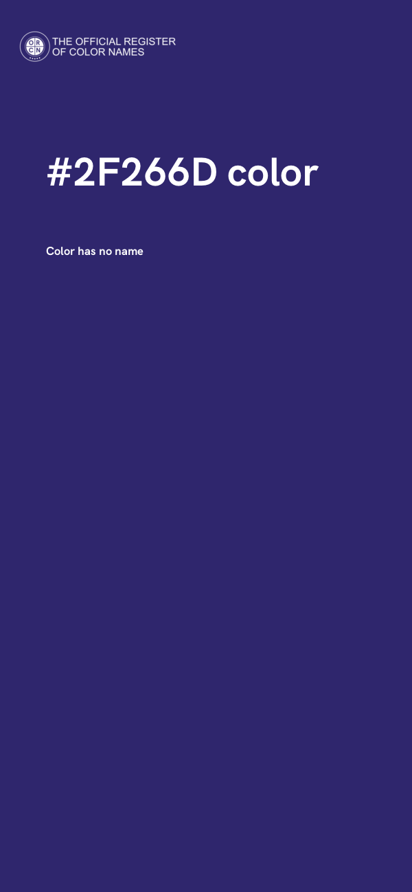 #2F266D color image