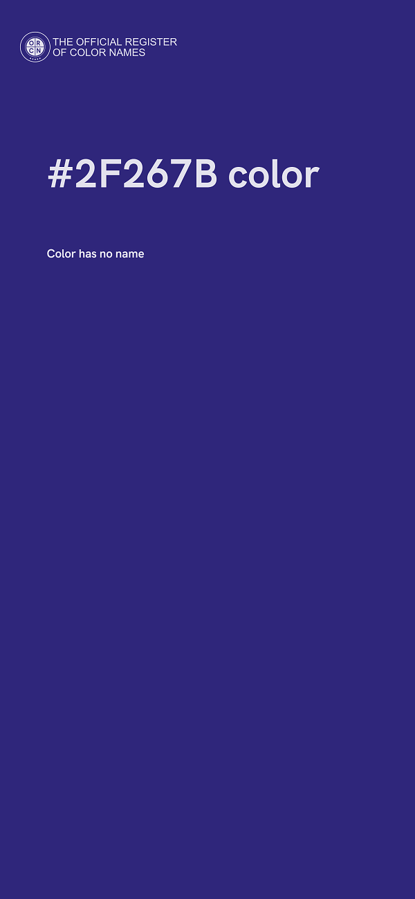 #2F267B color image