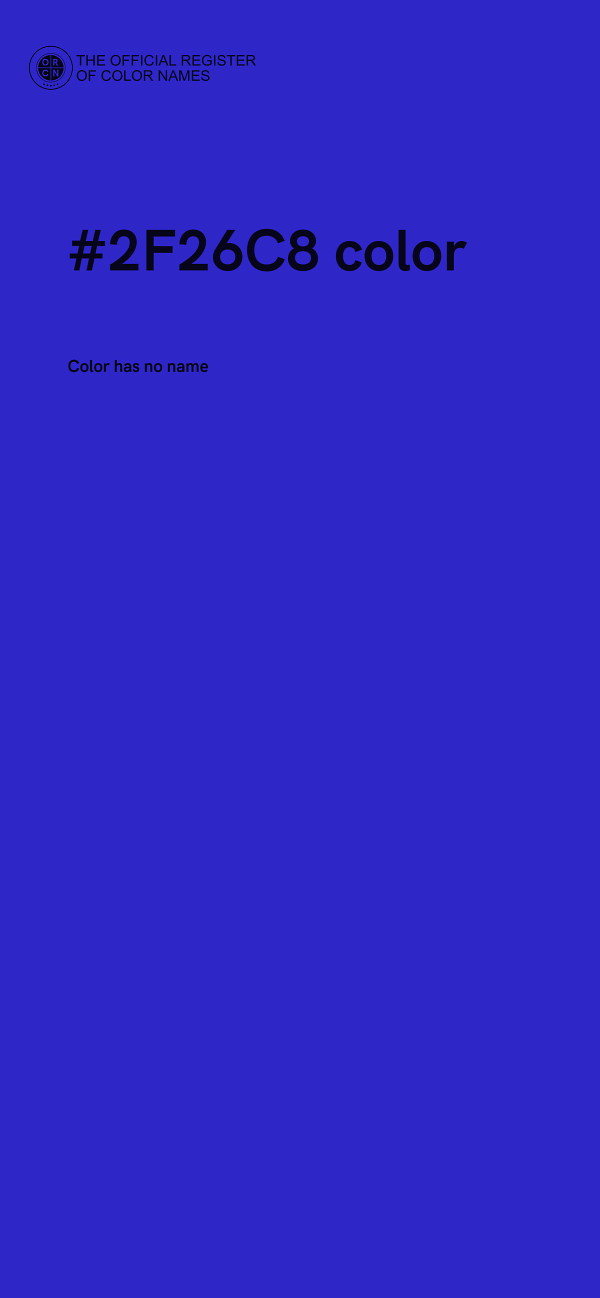 #2F26C8 color image