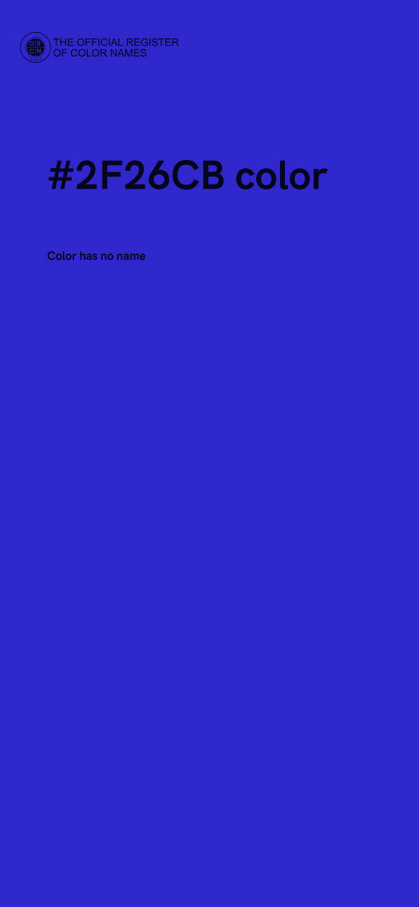 #2F26CB color image