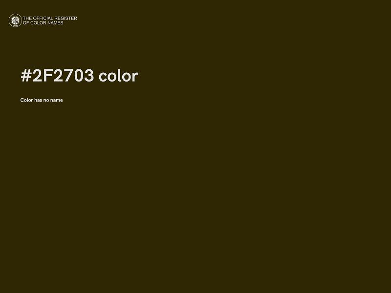 #2F2703 color image