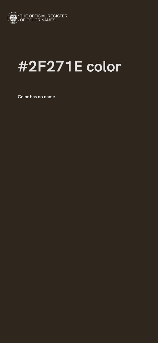 #2F271E color image