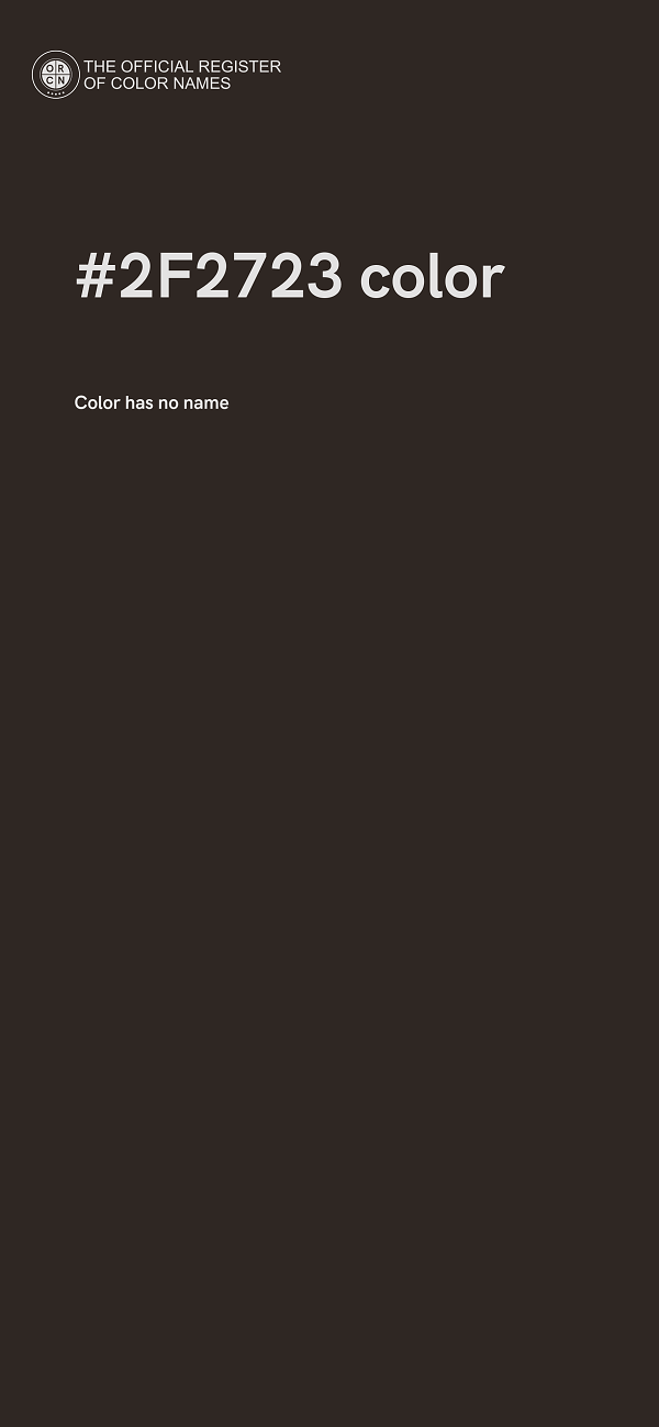 #2F2723 color image