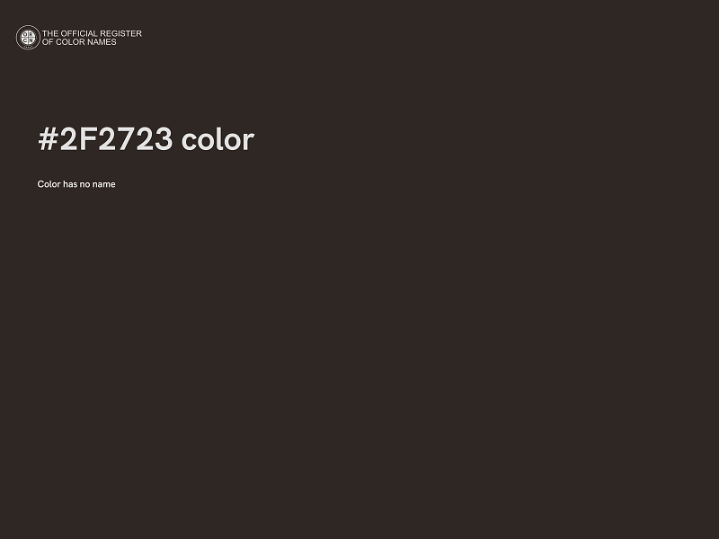 #2F2723 color image