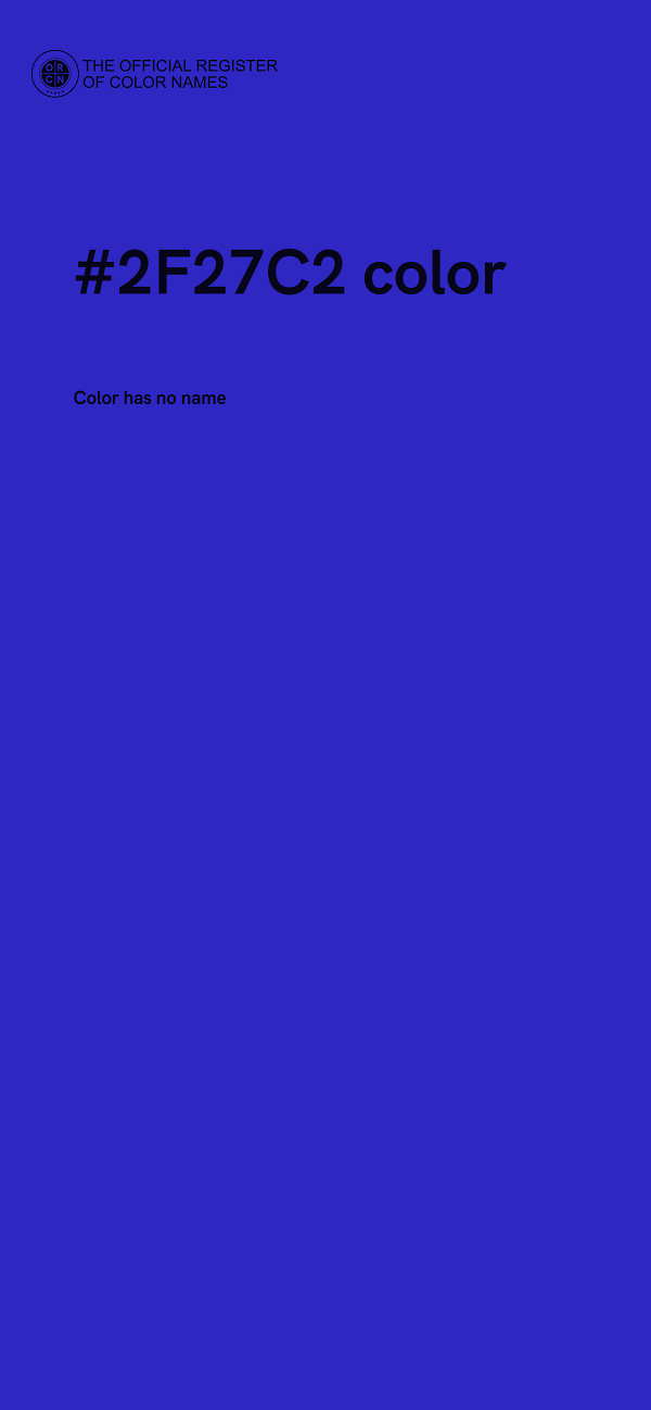 #2F27C2 color image