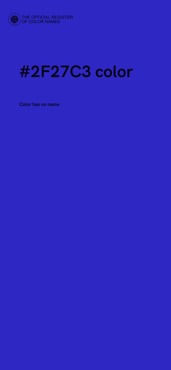 #2F27C3 color image