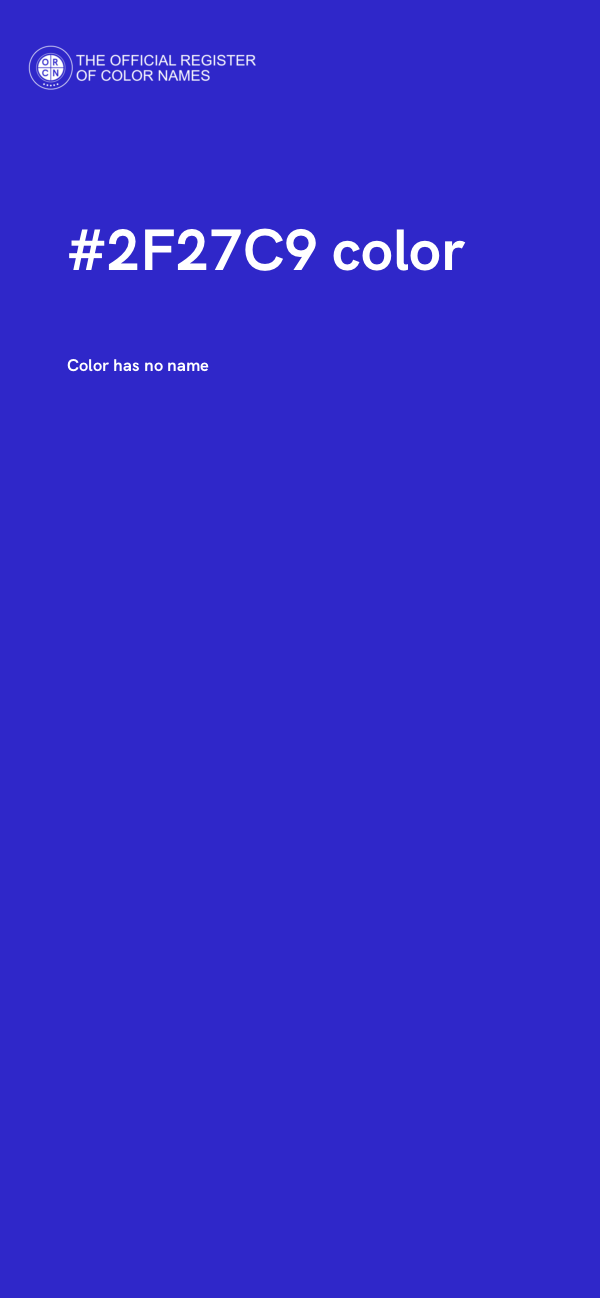 #2F27C9 color image