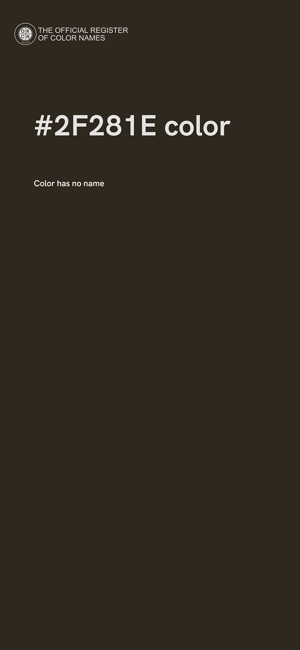#2F281E color image