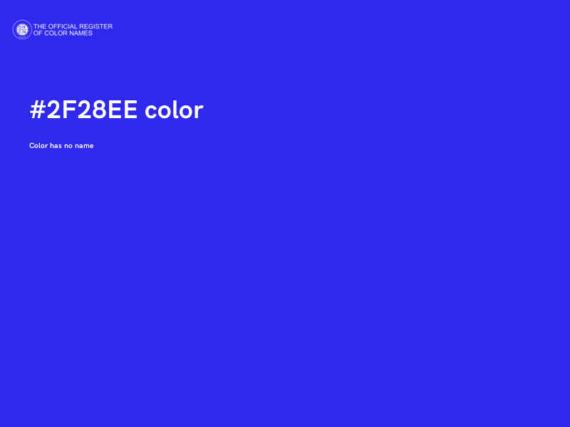 #2F28EE color image