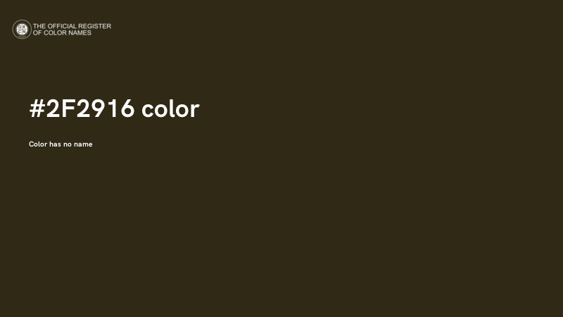 #2F2916 color image