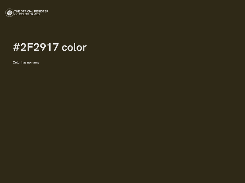 #2F2917 color image