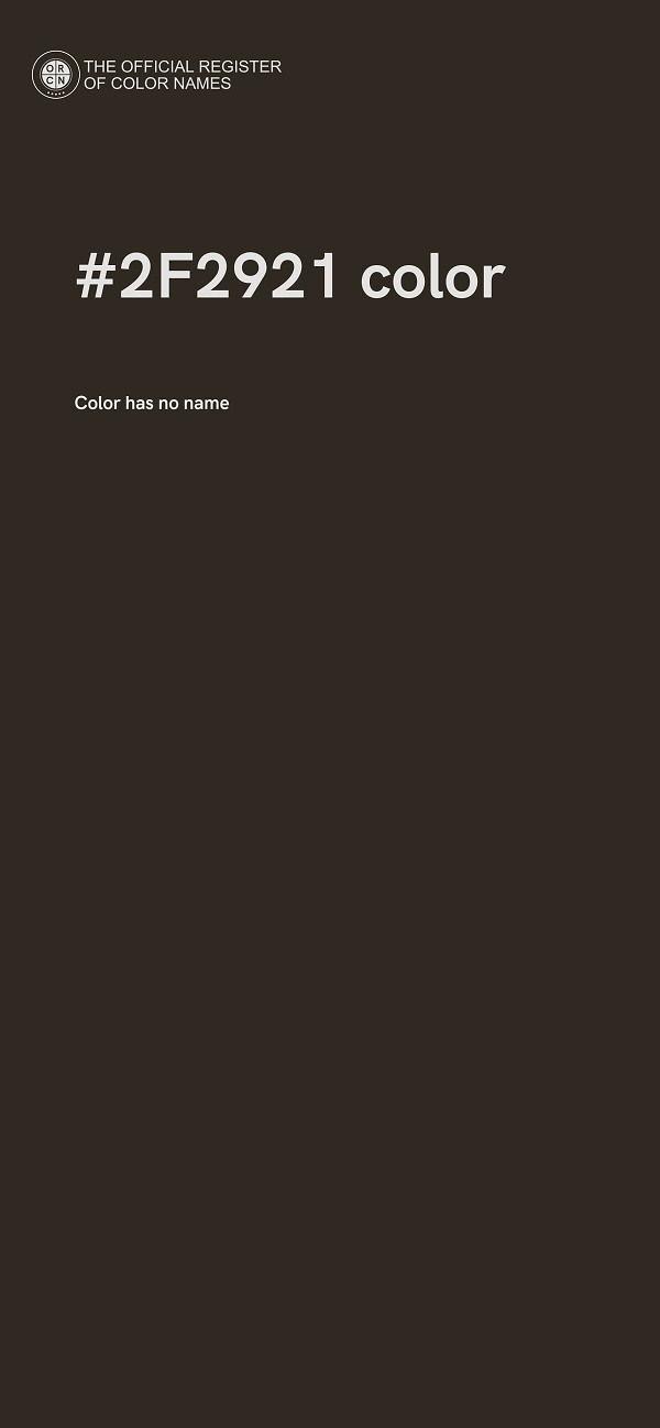 #2F2921 color image
