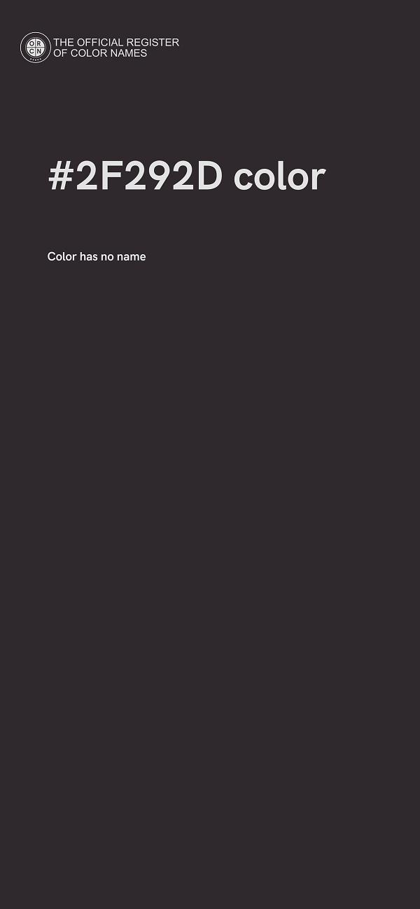 #2F292D color image