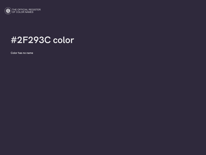 #2F293C color image