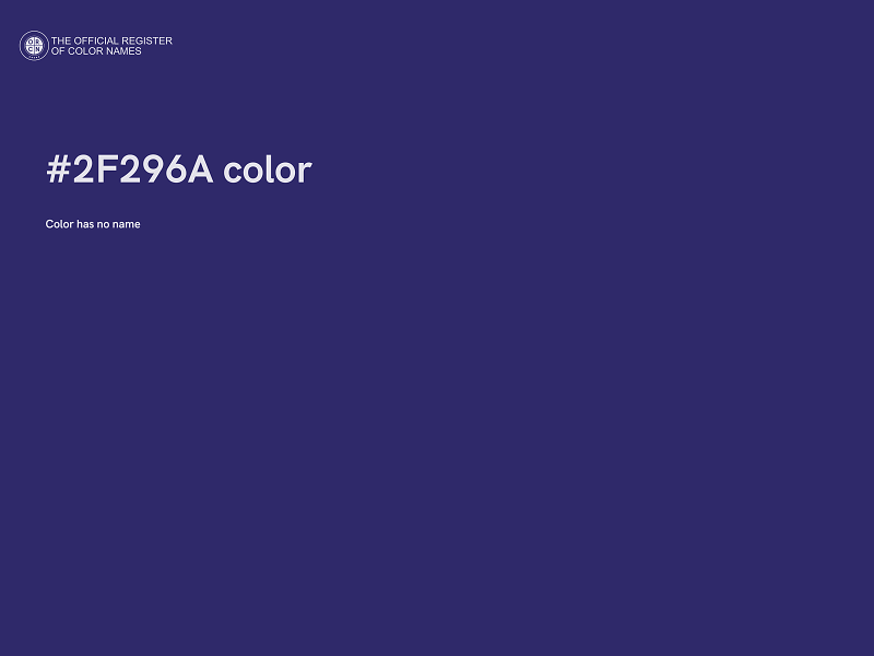 #2F296A color image