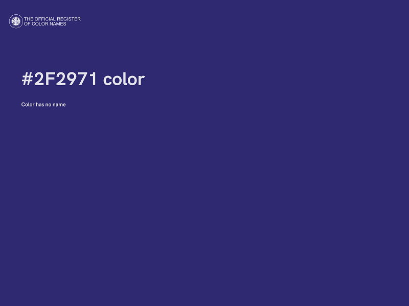 #2F2971 color image