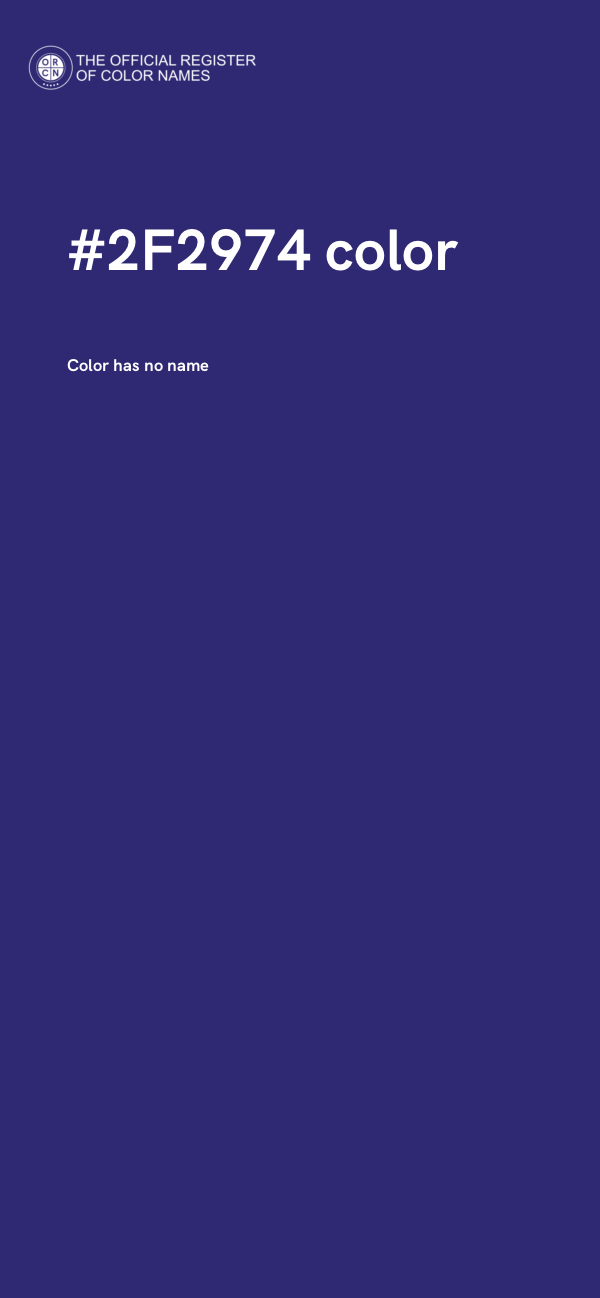 #2F2974 color image