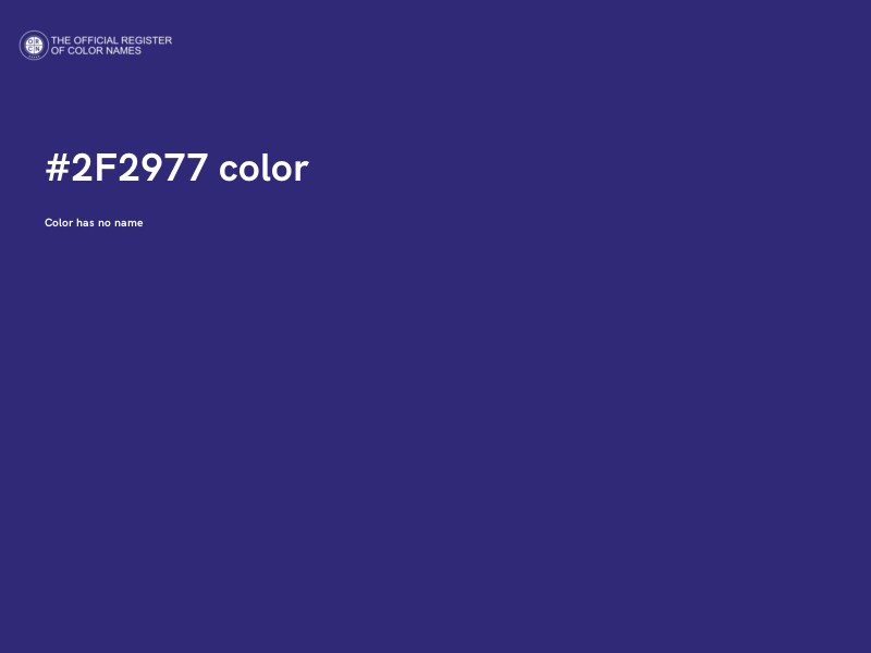#2F2977 color image