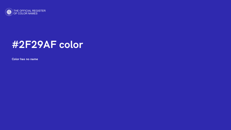 #2F29AF color image