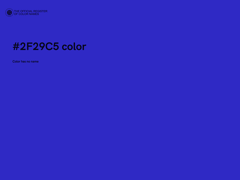 #2F29C5 color image