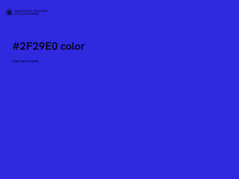 #2F29E0 color image