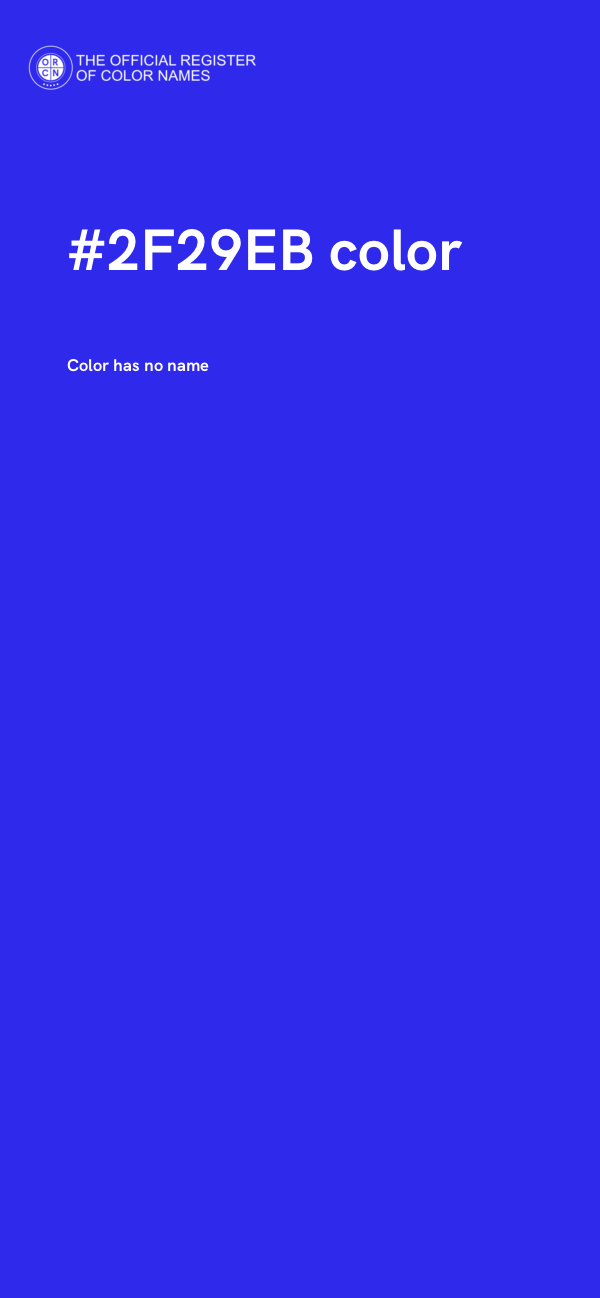 #2F29EB color image