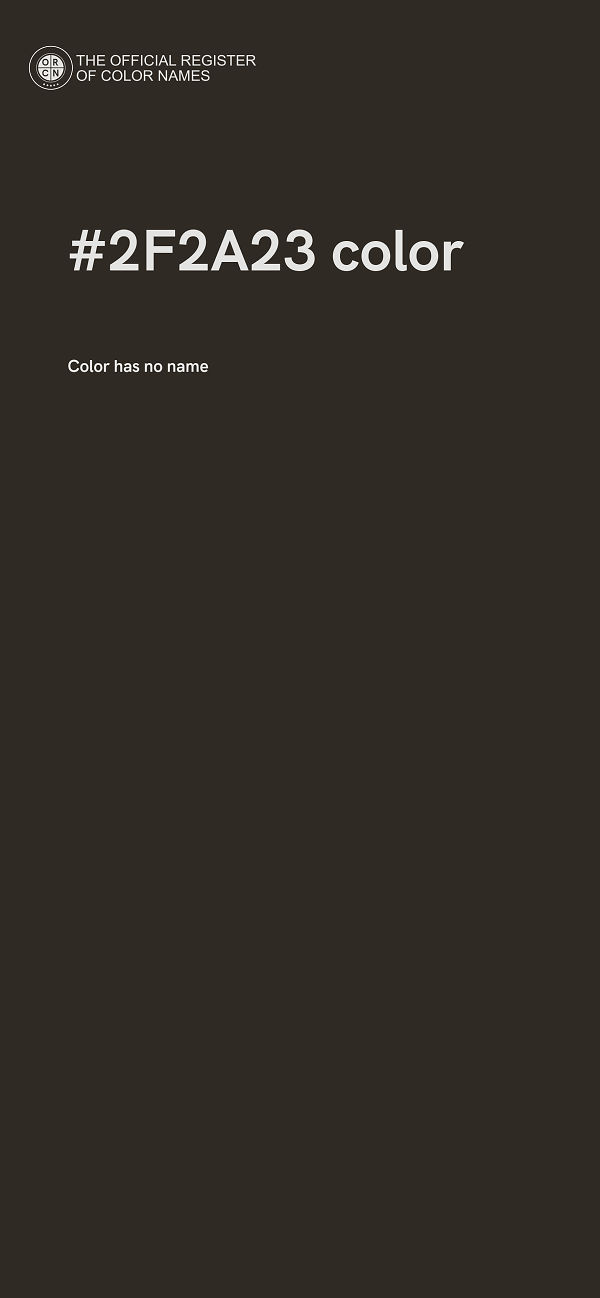 #2F2A23 color image