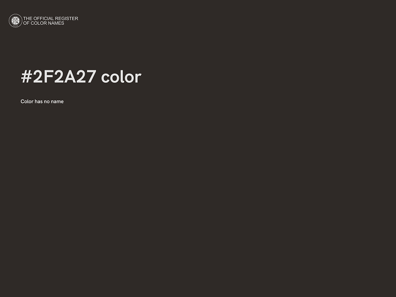 #2F2A27 color image