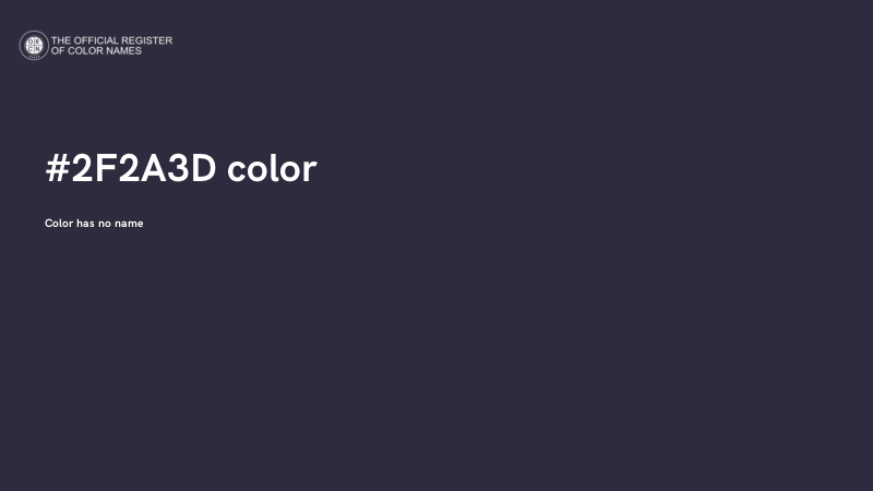 #2F2A3D color image