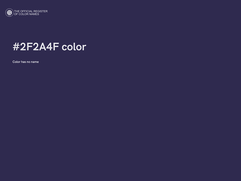 #2F2A4F color image