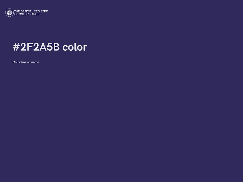 #2F2A5B color image