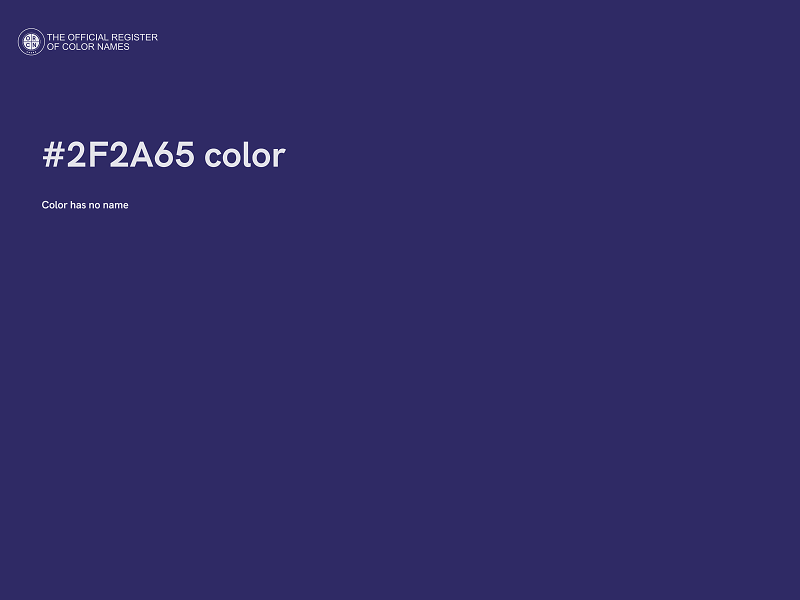 #2F2A65 color image