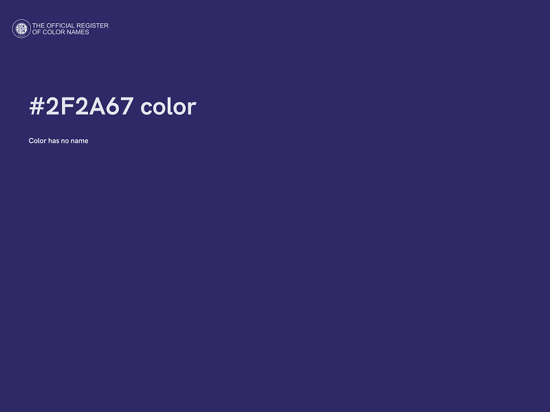#2F2A67 color image