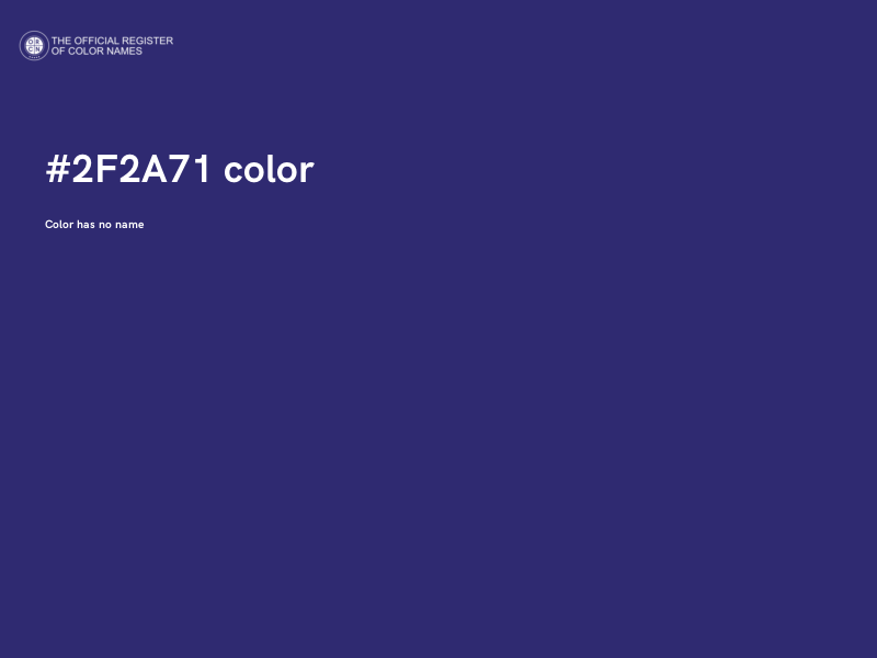 #2F2A71 color image