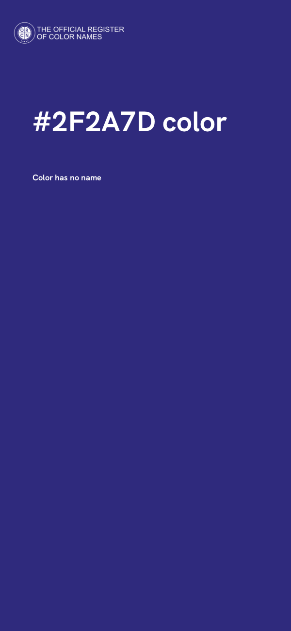 #2F2A7D color image