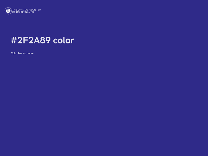 #2F2A89 color image