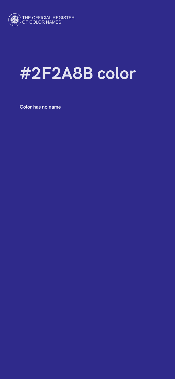 #2F2A8B color image