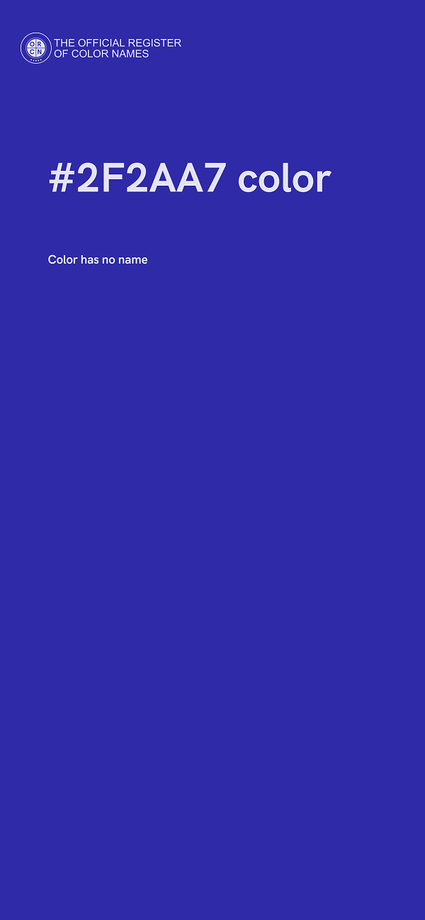 #2F2AA7 color image