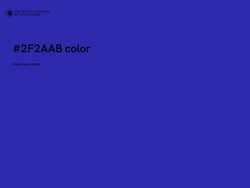 #2F2AAB color image