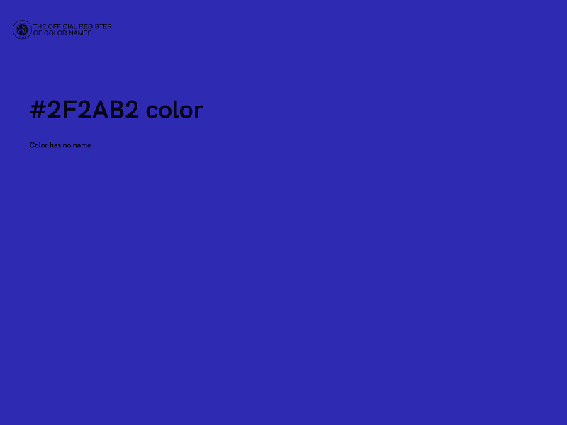 #2F2AB2 color image