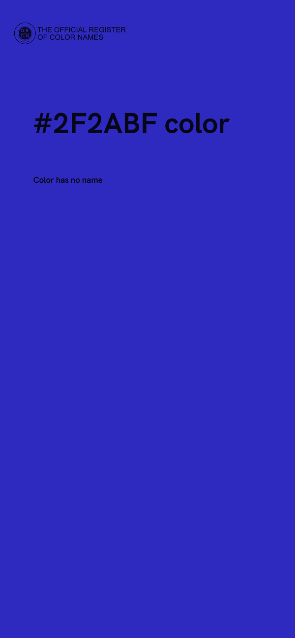 #2F2ABF color image