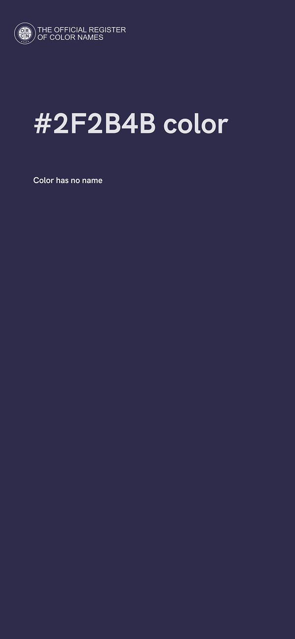 #2F2B4B color image