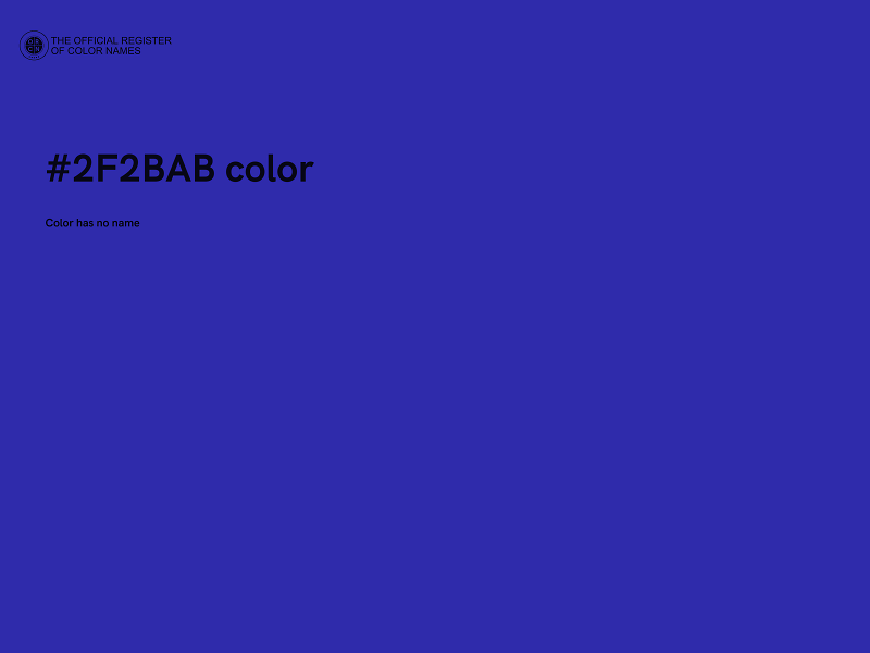 #2F2BAB color image