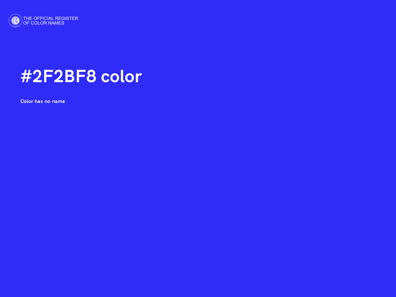 #2F2BF8 color image