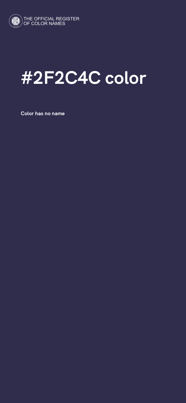 #2F2C4C color image